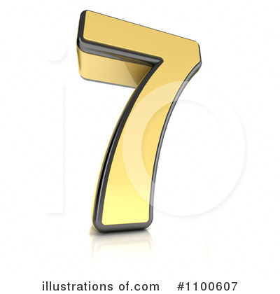 Royalty-Free (RF) Gold Number Clipart Illustration by stockillustrations - Stock Sample #1100607