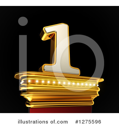 Royalty-Free (RF) Gold Number Clipart Illustration by stockillustrations - Stock Sample #1275596