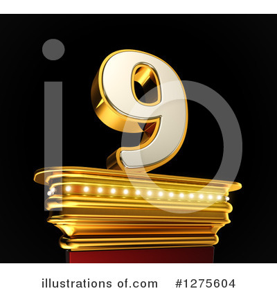 Gold Number Clipart #1275604 by stockillustrations