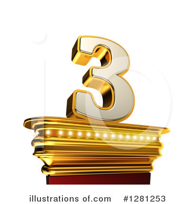 Gold Number Clipart #1281253 by stockillustrations