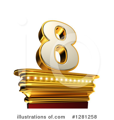 Gold Number Clipart #1281258 by stockillustrations
