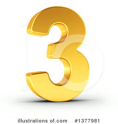 Royalty-Free (RF) Gold Number Clipart Illustration by stockillustrations - Stock Sample #1377981