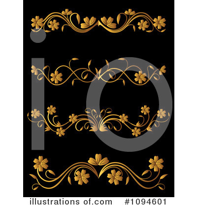 Gold Design Elements Clipart #1094601 by Vector Tradition SM