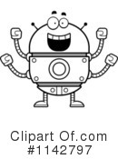 Golden Robot Clipart #1142797 by Cory Thoman