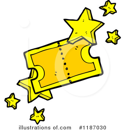 Royalty-Free (RF) Golden Ticket Clipart Illustration by lineartestpilot - Stock Sample #1187030