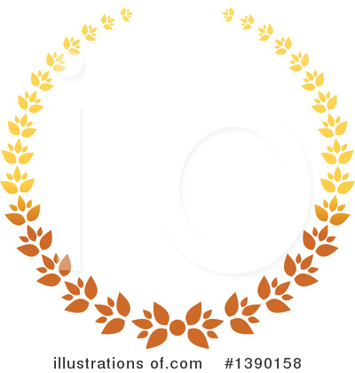 Royalty-Free (RF) Golden Wreath Clipart Illustration by Vector Tradition SM - Stock Sample #1390158