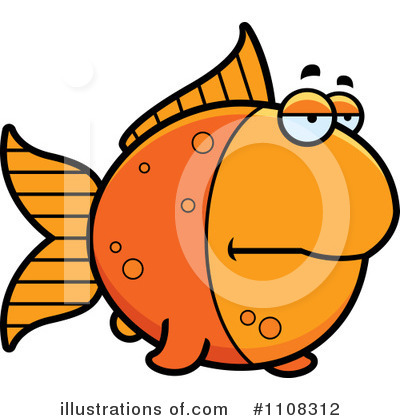 Royalty-Free (RF) Goldfish Clipart Illustration by Cory Thoman - Stock Sample #1108312