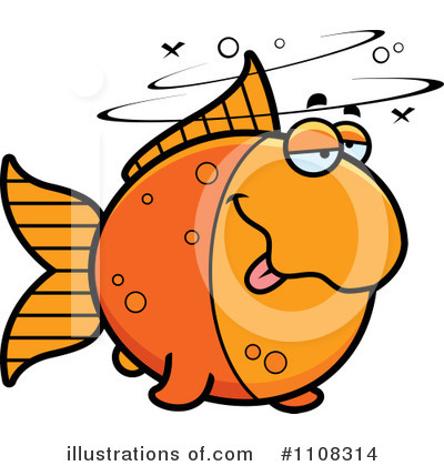 Royalty-Free (RF) Goldfish Clipart Illustration by Cory Thoman - Stock Sample #1108314