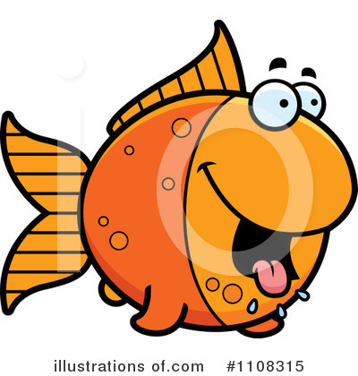 Royalty-Free (RF) Goldfish Clipart Illustration by Cory Thoman - Stock Sample #1108315