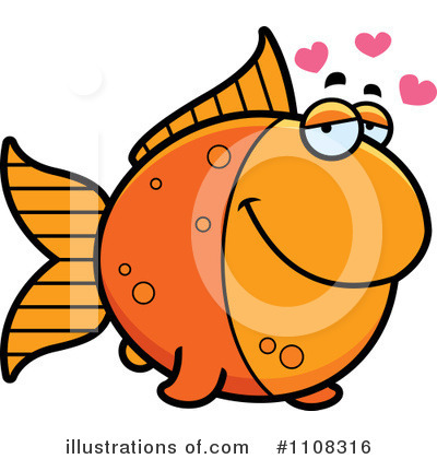 Royalty-Free (RF) Goldfish Clipart Illustration by Cory Thoman - Stock Sample #1108316