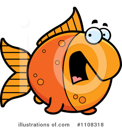 Royalty-Free (RF) Goldfish Clipart Illustration by Cory Thoman - Stock Sample #1108318