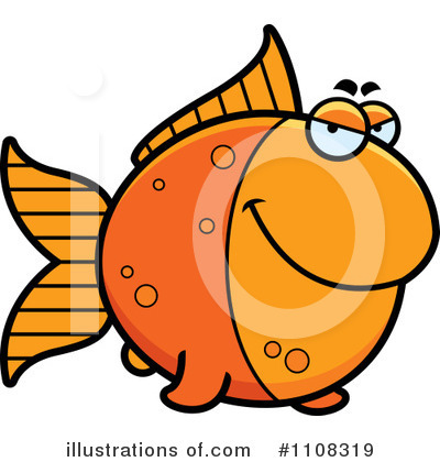 Royalty-Free (RF) Goldfish Clipart Illustration by Cory Thoman - Stock Sample #1108319