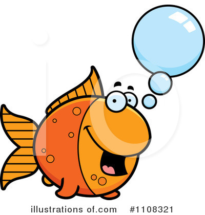 Royalty-Free (RF) Goldfish Clipart Illustration by Cory Thoman - Stock Sample #1108321