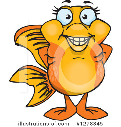 Fancy Goldfish Clipart #1278845 by Dennis Holmes Designs