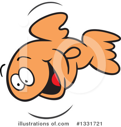 Royalty-Free (RF) Goldfish Clipart Illustration by Johnny Sajem - Stock Sample #1331721