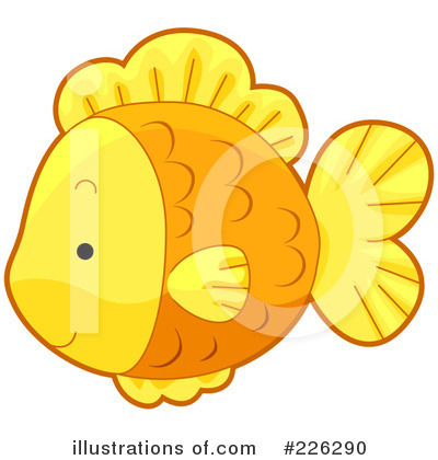 Royalty-Free (RF) Goldfish Clipart Illustration by BNP Design Studio - Stock Sample #226290