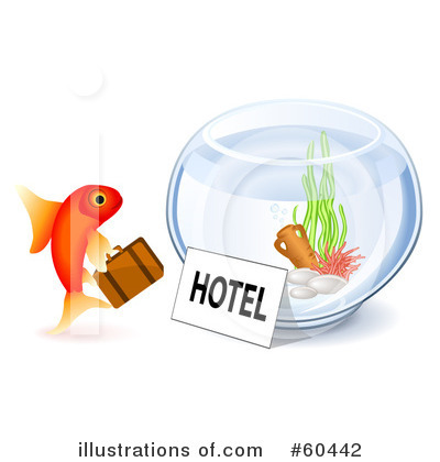 Royalty-Free (RF) Goldfish Clipart Illustration by Oligo - Stock Sample #60442