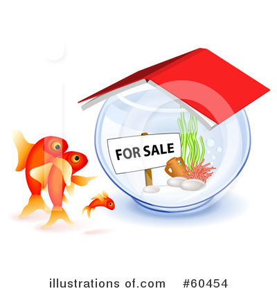 Royalty-Free (RF) Goldfish Clipart Illustration by Oligo - Stock Sample #60454