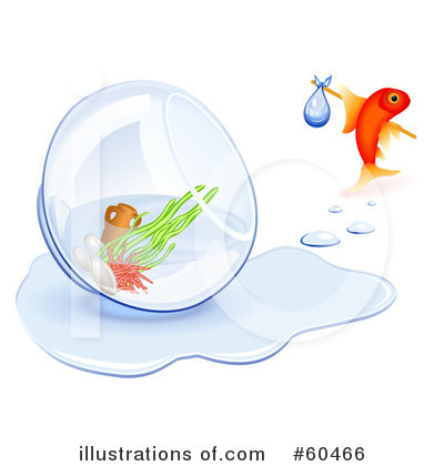 Royalty-Free (RF) Goldfish Clipart Illustration by Oligo - Stock Sample #60466