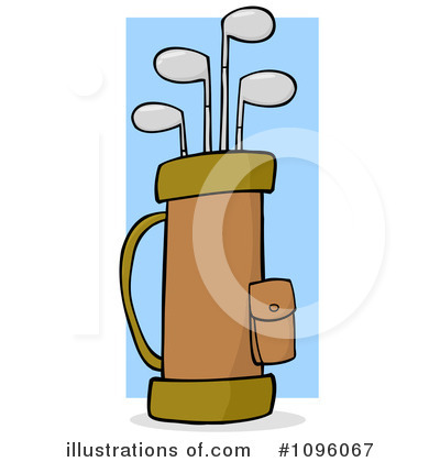 Royalty-Free (RF) Golf Bag Clipart Illustration by Hit Toon - Stock Sample #1096067