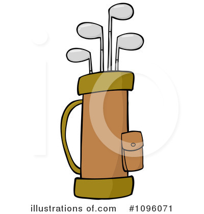 Royalty-Free (RF) Golf Bag Clipart Illustration by Hit Toon - Stock Sample #1096071
