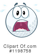 Golf Ball Clipart #1198758 by Hit Toon