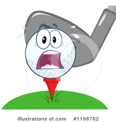 Golf Ball Clipart #1198762 by Hit Toon