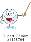 Golf Ball Clipart #1198764 by Hit Toon