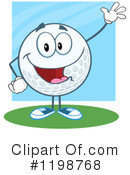 Golf Ball Clipart #1198768 by Hit Toon