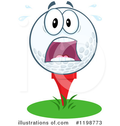 Royalty-Free (RF) Golf Ball Clipart Illustration by Hit Toon - Stock Sample #1198773