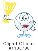Golf Ball Clipart #1198790 by Hit Toon