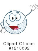 Golf Ball Clipart #1210692 by Hit Toon