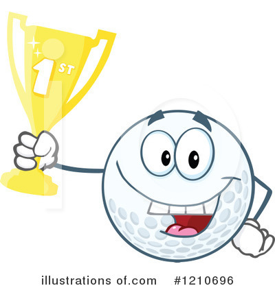 Royalty-Free (RF) Golf Ball Clipart Illustration by Hit Toon - Stock Sample #1210696