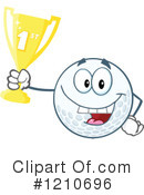 Golf Ball Clipart #1210696 by Hit Toon