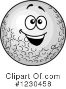 Golf Ball Clipart #1230458 by Vector Tradition SM