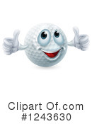 Golf Ball Clipart #1243630 by AtStockIllustration
