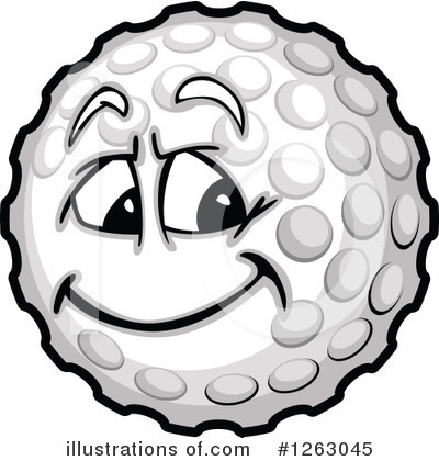 Royalty-Free (RF) Golf Ball Clipart Illustration by Chromaco - Stock Sample #1263045