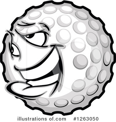 Royalty-Free (RF) Golf Ball Clipart Illustration by Chromaco - Stock Sample #1263050