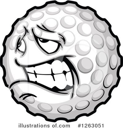 Royalty-Free (RF) Golf Ball Clipart Illustration by Chromaco - Stock Sample #1263051