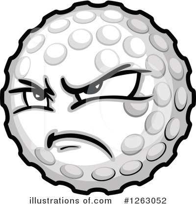Royalty-Free (RF) Golf Ball Clipart Illustration by Chromaco - Stock Sample #1263052
