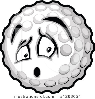 Royalty-Free (RF) Golf Ball Clipart Illustration by Chromaco - Stock Sample #1263054