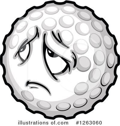 Royalty-Free (RF) Golf Ball Clipart Illustration by Chromaco - Stock Sample #1263060