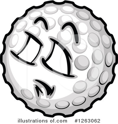 Royalty-Free (RF) Golf Ball Clipart Illustration by Chromaco - Stock Sample #1263062