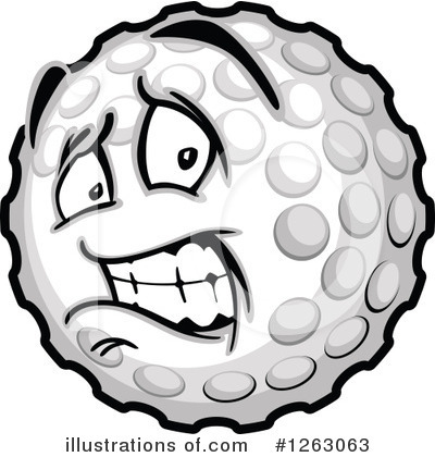Royalty-Free (RF) Golf Ball Clipart Illustration by Chromaco - Stock Sample #1263063