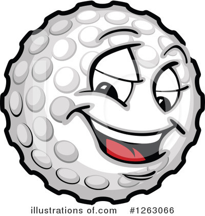 Royalty-Free (RF) Golf Ball Clipart Illustration by Chromaco - Stock Sample #1263066