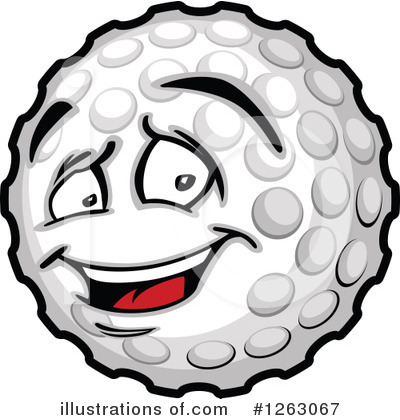 Royalty-Free (RF) Golf Ball Clipart Illustration by Chromaco - Stock Sample #1263067