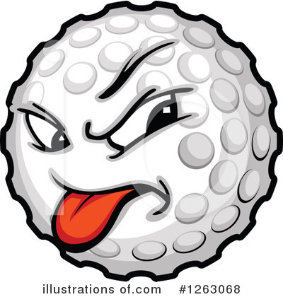 Royalty-Free (RF) Golf Ball Clipart Illustration by Chromaco - Stock Sample #1263068