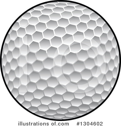 Royalty-Free (RF) Golf Ball Clipart Illustration by Vector Tradition SM - Stock Sample #1304602