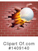 Golf Ball Clipart #1409140 by AtStockIllustration