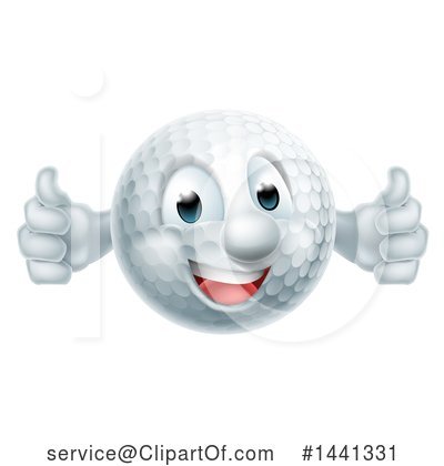 Royalty-Free (RF) Golf Ball Clipart Illustration by AtStockIllustration - Stock Sample #1441331